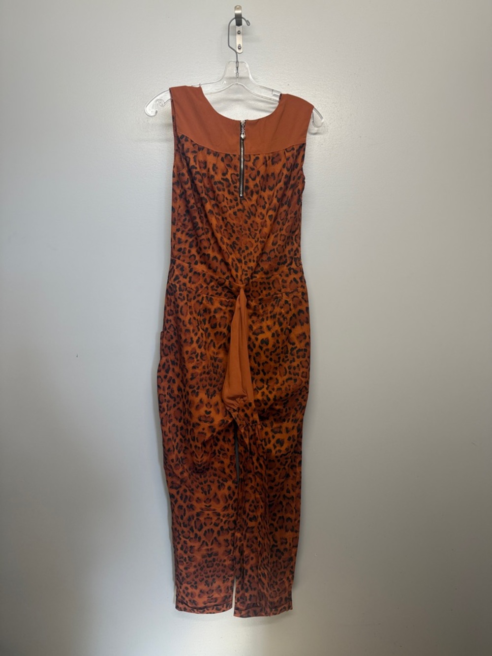 Free People Nordic Winds Rust Leopard-Print Jumpsuit - Picture 10 of 10